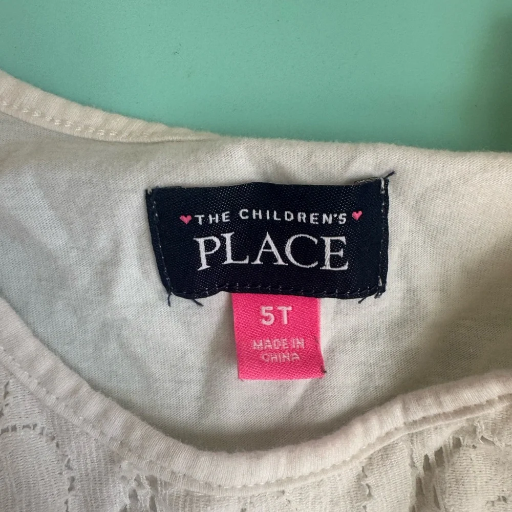 The Children's Place Floral Dress - Lace Top and Bow